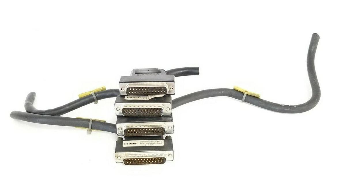 Used LOT OF 4 SIEMENS 6ES7 368-3BB01-0AA0 CABLE CONNECTORS 6ES73683BB010AA0