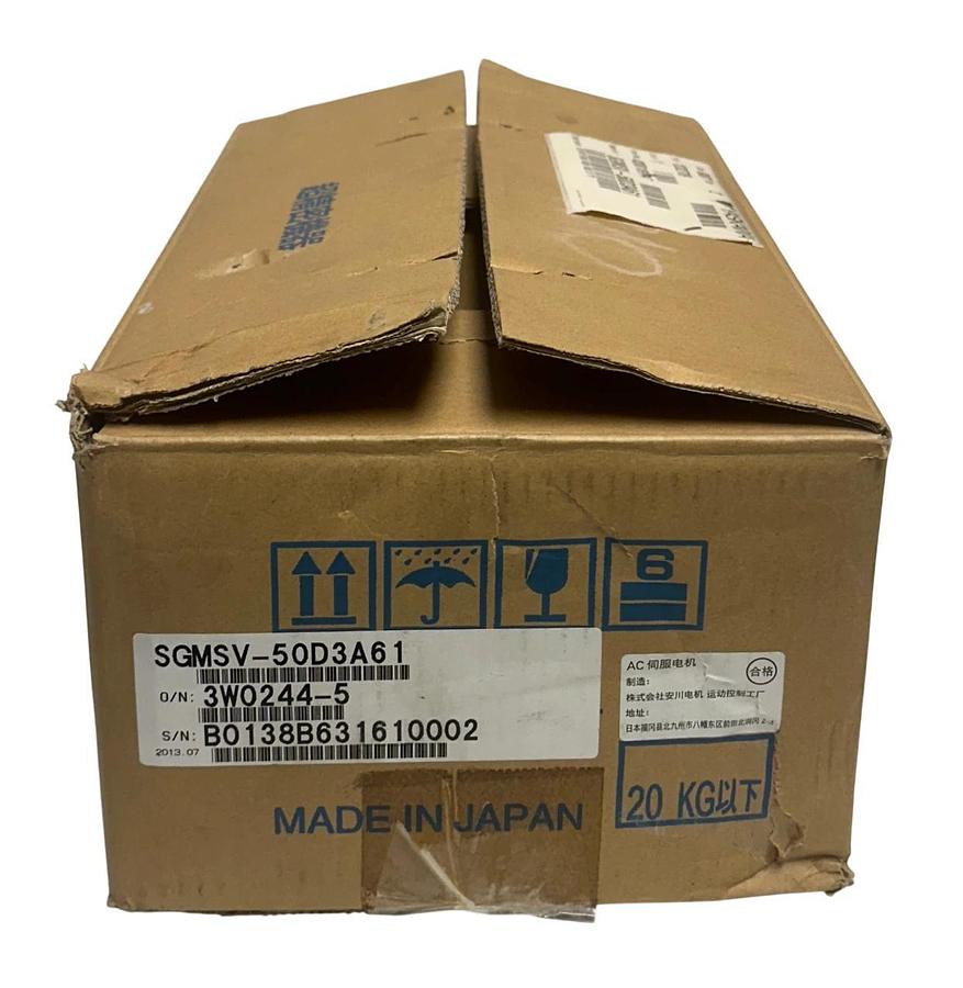 YASKAWA ELECTRIC SGMSV-50D3A61 AC SERVO MOTOR 5kW W/ ENCODER UTTAH-B20FL NSMP