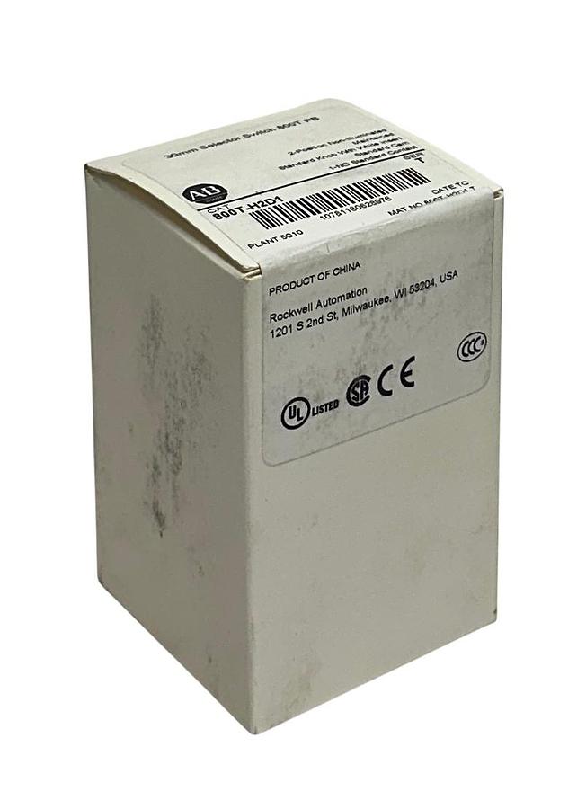 Used ALLEN BRADLEY 800T-H2D1 /T 30mm SELECTOR SWITCH 800T PB 2-POS STANDARD KNOB NSFS