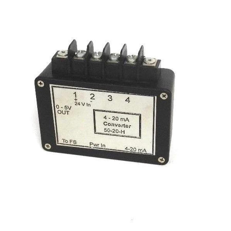 Used 50-20-H CONVERTER 4-20mA 0-5V OUT 24V IN 5020H