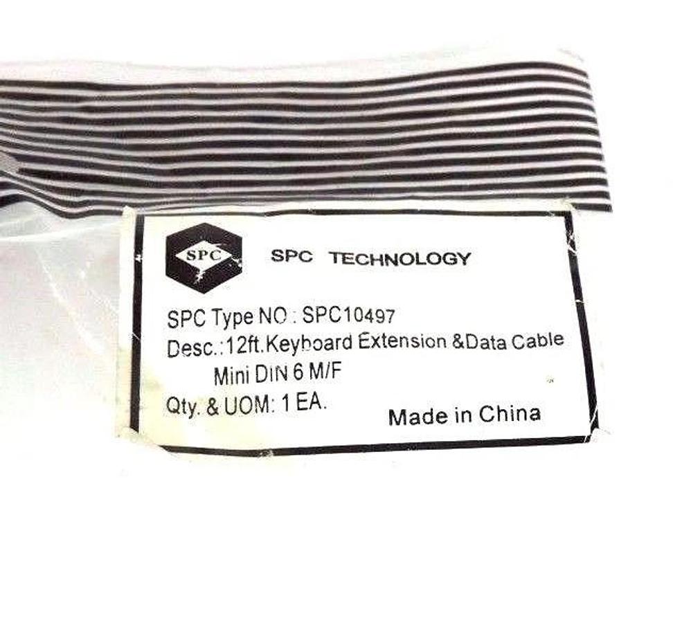 NEW SPC TECHNOLOGY SPC10497 12FT KEYBOARD EXTENSION CABLE