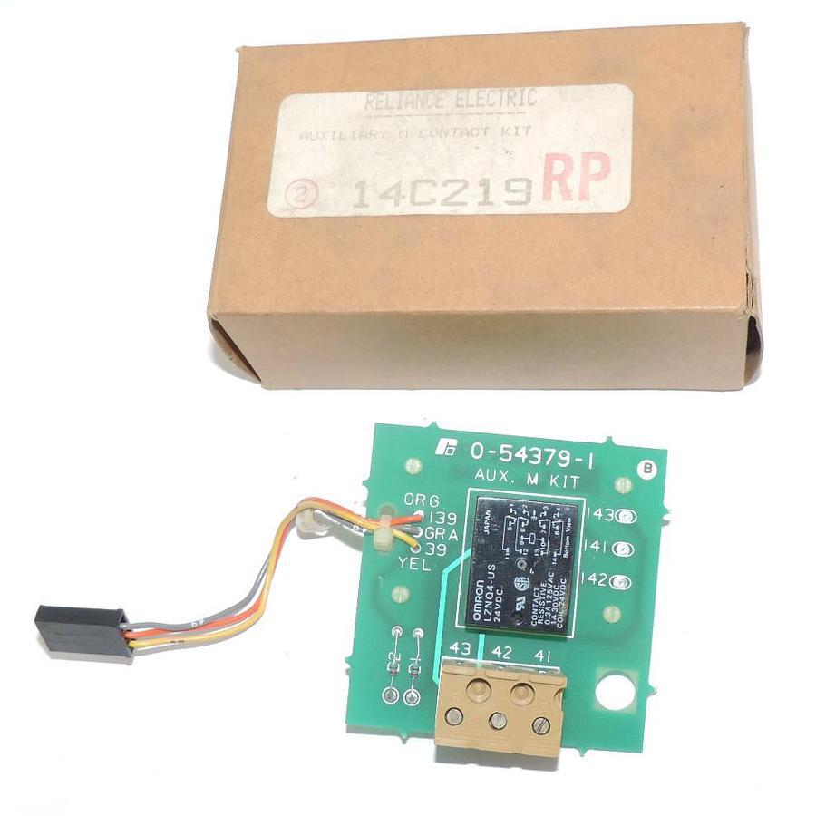 Used NIB RELIANCE ELECTRIC 14C219 AUXILIARY M CONTACT KIT 0-54379-1, 705385-79A