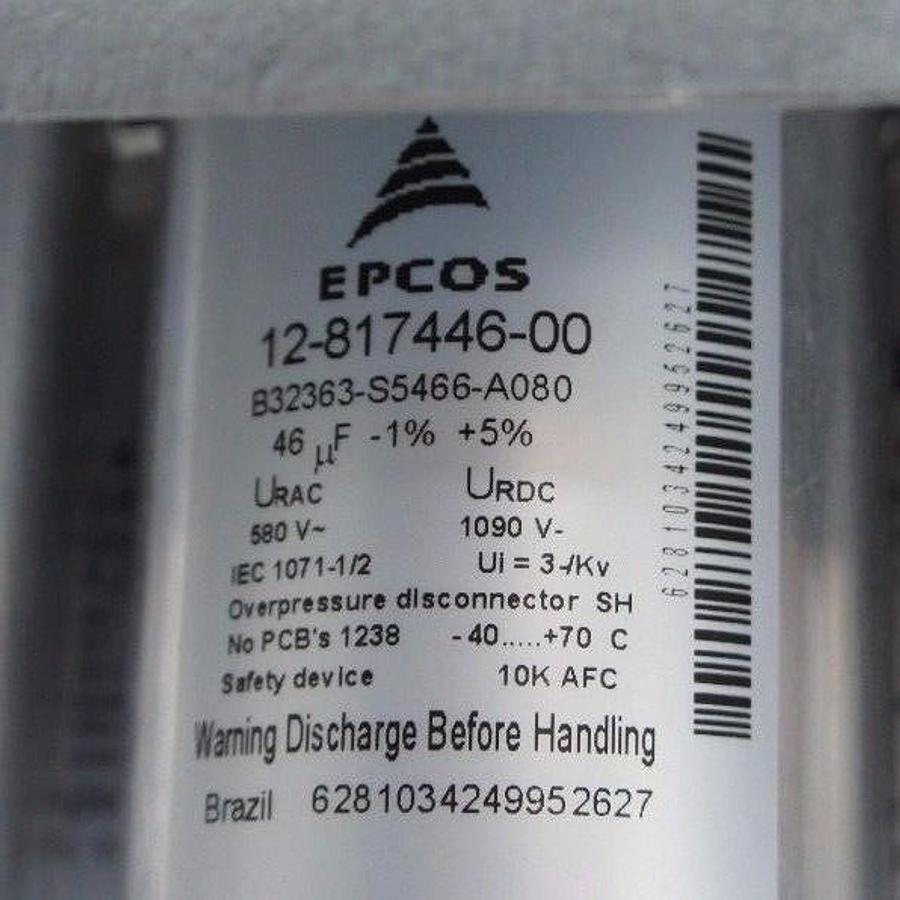 Used EMERSON LIEBERT 02-817614-00 ASSY, 1000KVA W/ EPCOS B32363-S5466-A080 CAPACITOR