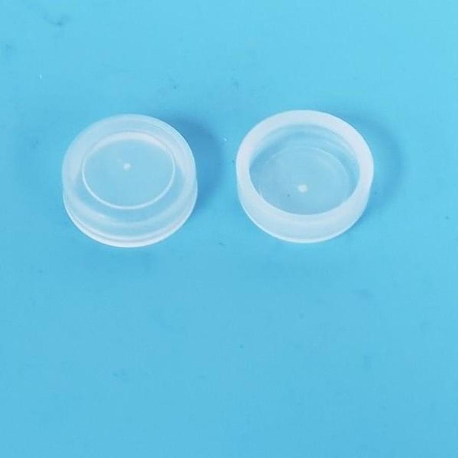 LOT OF 200 NEW FETTE SPARE PARTS CO. 3100500 CLEAR NO HOLE DUST CAPS