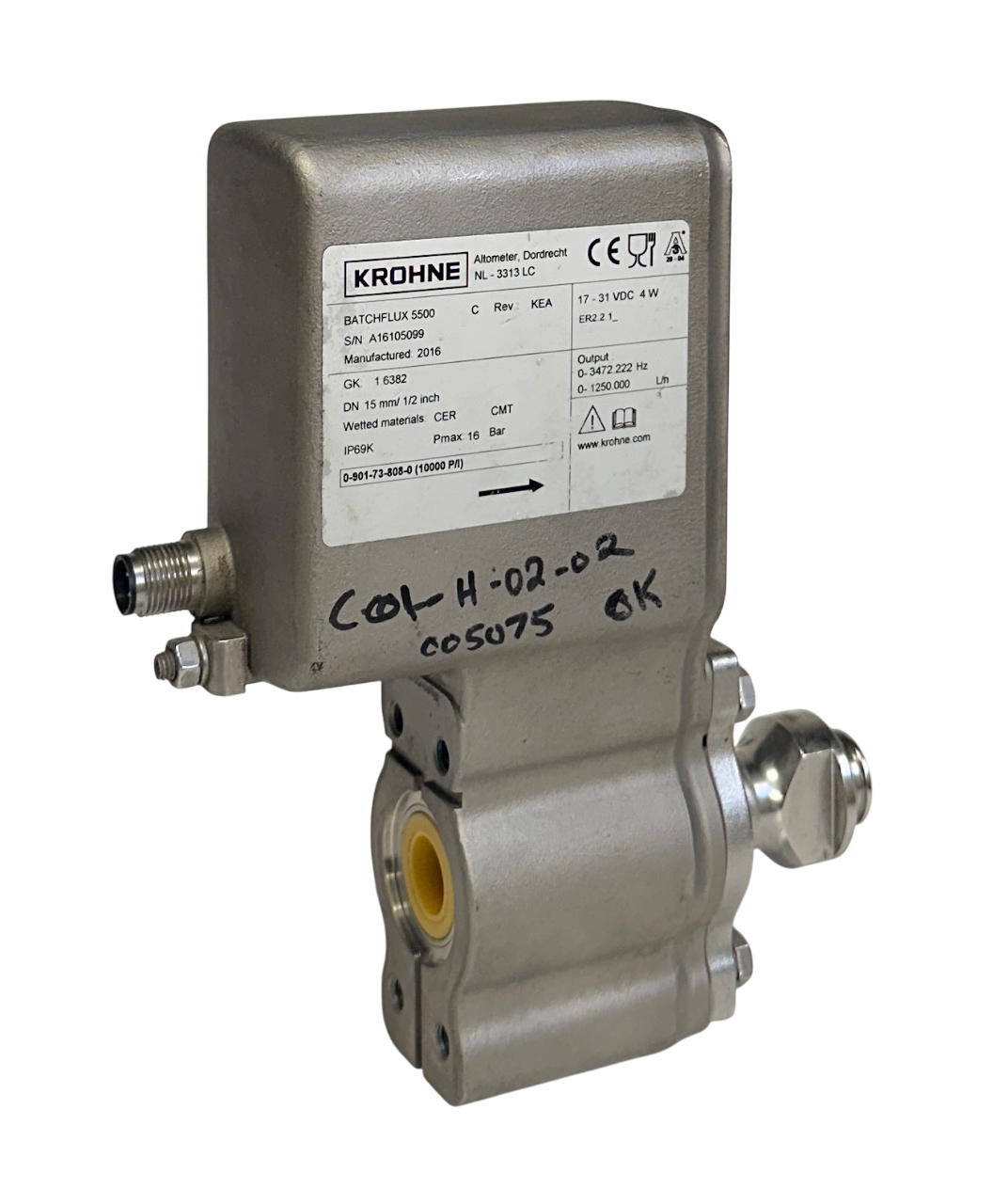 Used KROHNE 0-901-73-808-0 / 0901738080 BATCHFLUX 5500 C FLOW METER 17-31VDC 4W USNP