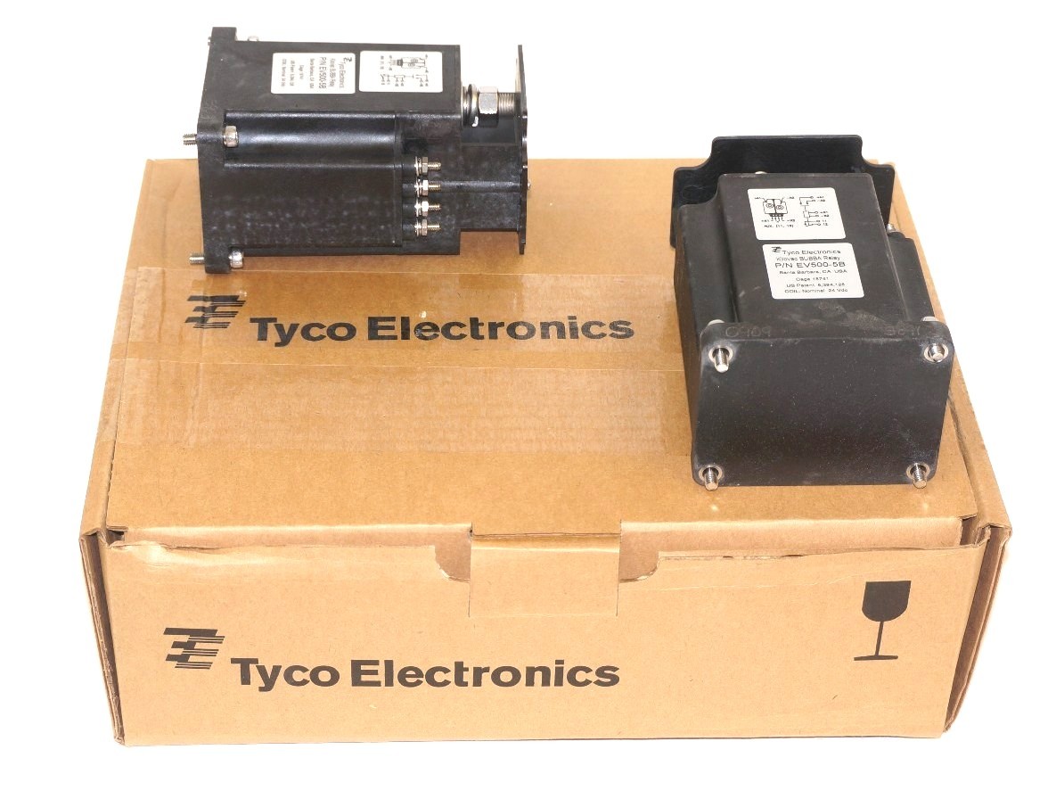 Used LOT OF 2 NIB TYCO ELECTRONICS EV500-5B KILOVAC BUBBA RELAYS 24VDC COILS