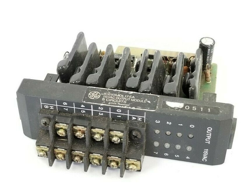Used GE FANUC IC610MDL175A OUTPUT MODULE 115VAC 8-CIRCUIT IC610MDL175
