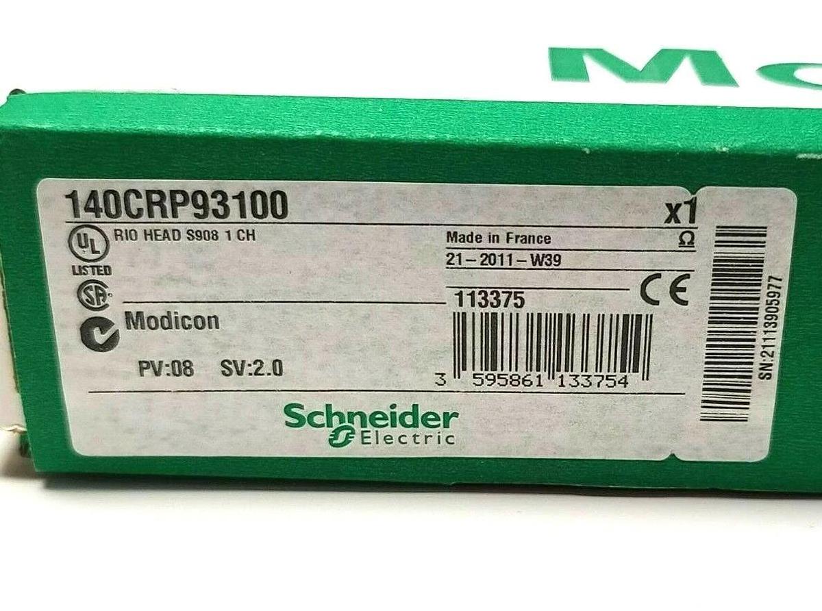 Used NEW F/S SCHNEIDER 140CRP93100 MODICON RIO HEAD-END ADAPTOR 140-CRP-931-00