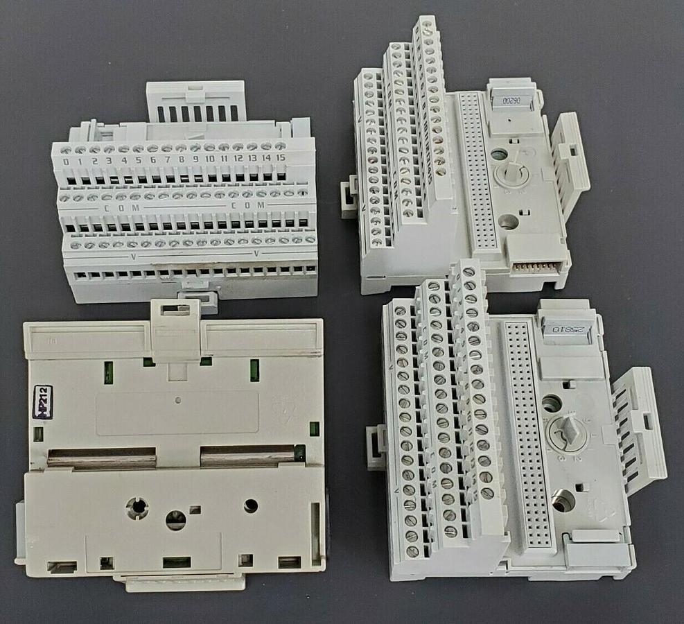 Used LOT OF 4 ALLEN BRADLEY 1794-TB3 TERMINAL BASES 1794TB3 SER. A REV. A01