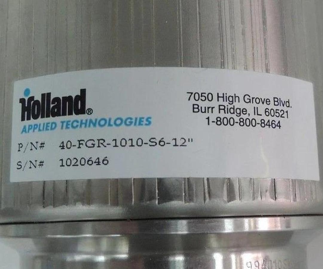 NEW HOLLAND APPLIED TECHNOLOGIES 40-FGR-1010-S6-12" SANITARY FLOW COMPONENT