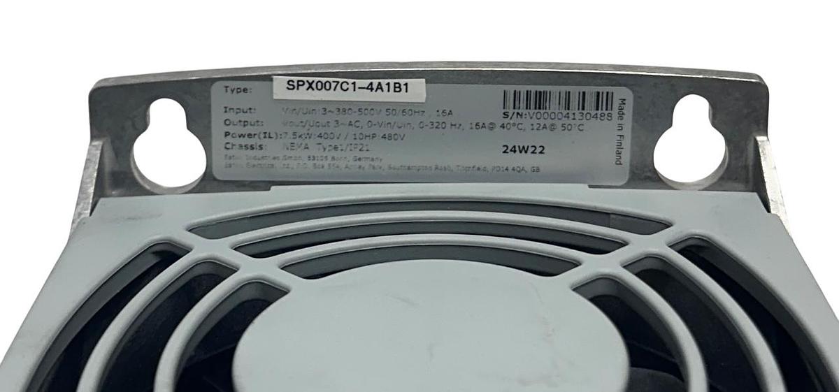 Used EATON SPX007C1-4A1B1 / SPX007C14A1B1 SPX9000 FREQUENCY DRIVE 7.5kW/10HP 3PH NSMP