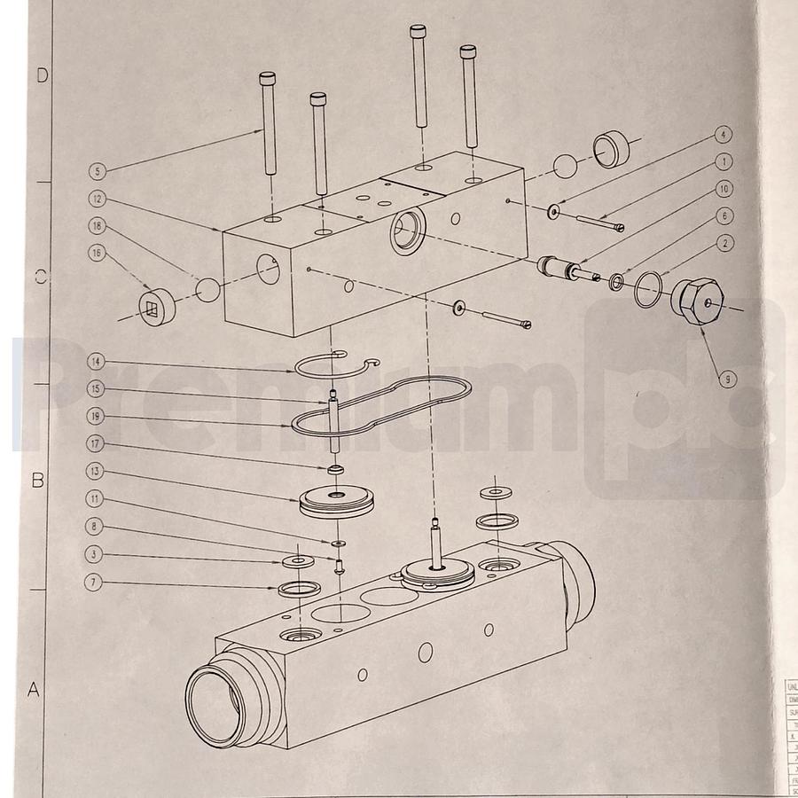 Used D.L. Thurrott / Quincy Compressor 1283234 Purge/Outlet 2" Valve Repair Kit NEW