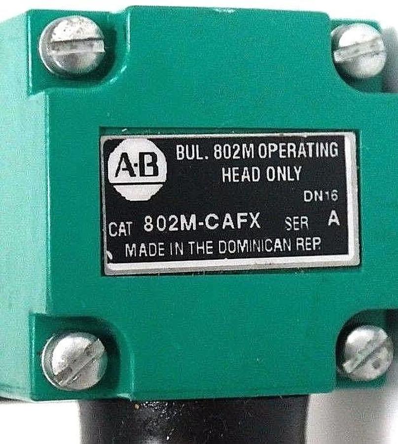 Used ALLEN BRADLEY 802M-CAFY5 SERIES A PRE-WIRED LIMIT SWITCH 802MCAFY5
