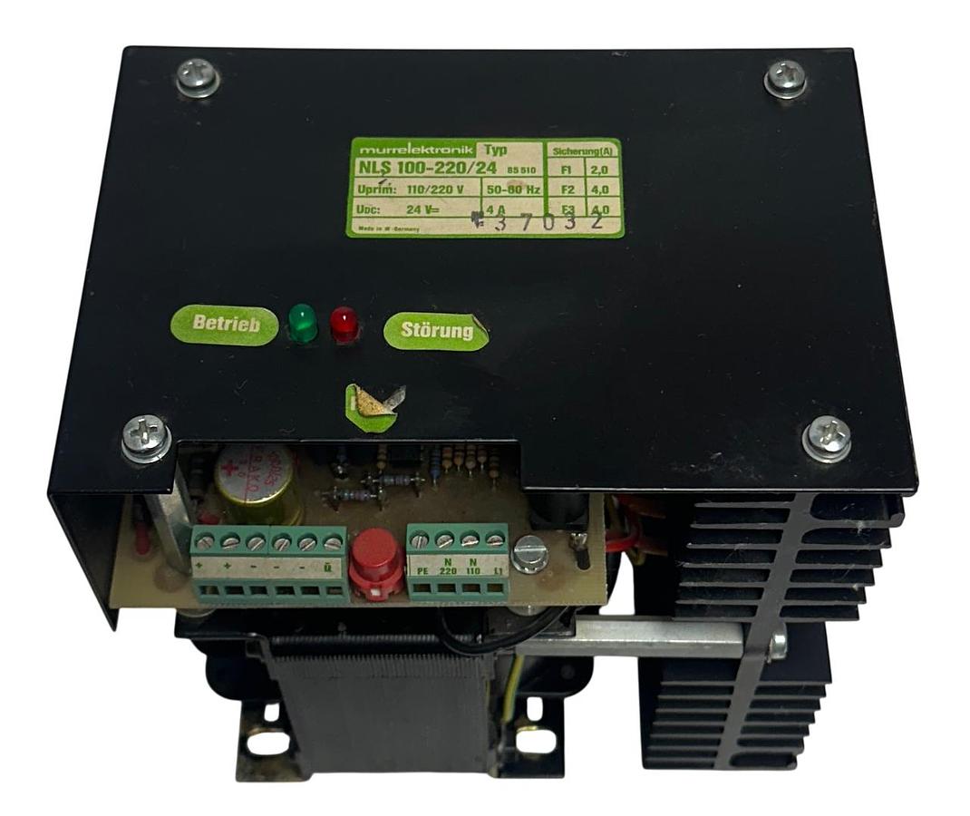 Used MURRELEKTRONIK NLS 100-220/24 / 85510 POWER SUPPLY 110/220V 50-60Hz 4A USNP