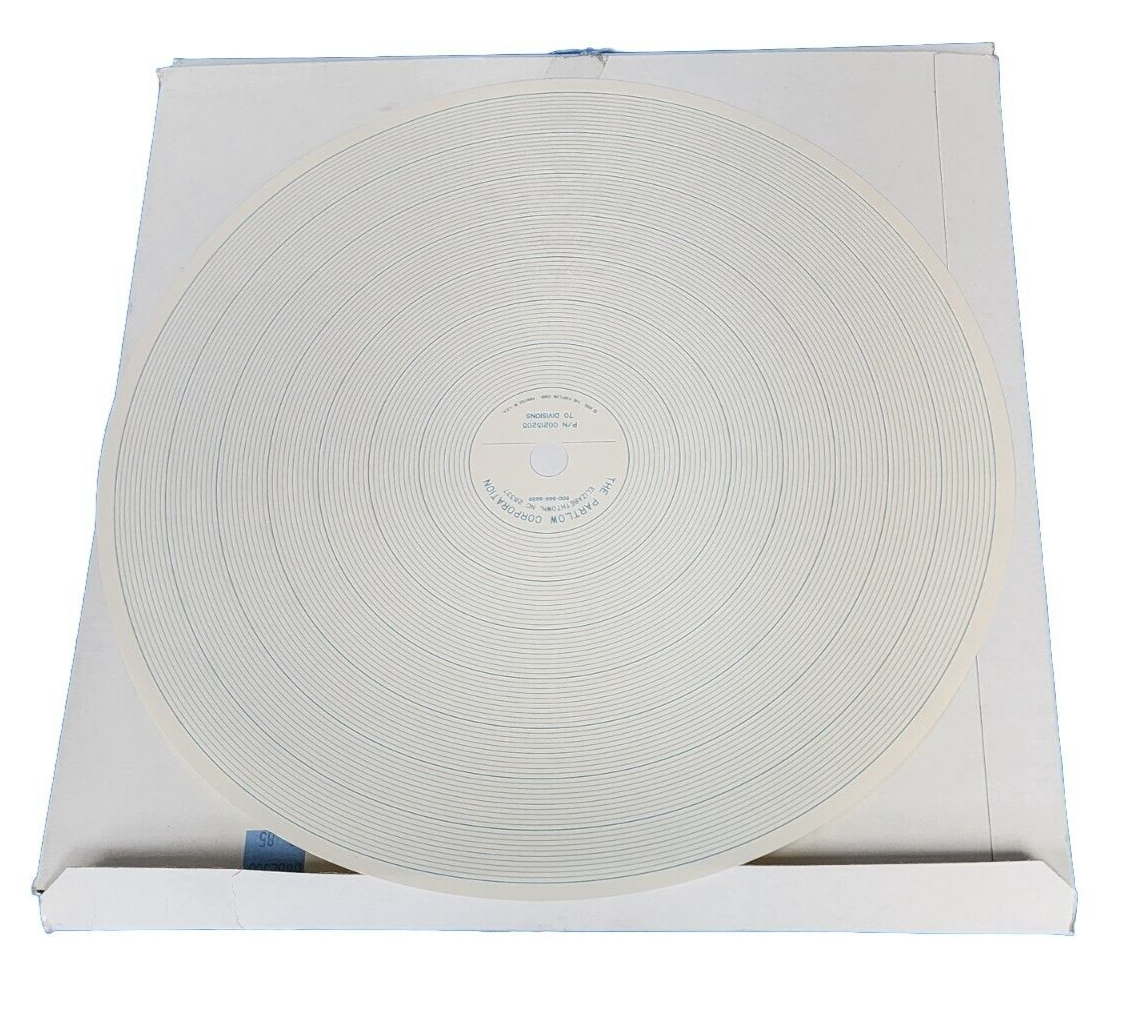 Used NEW PARTLOW 00215205 CIRCULAR CHARTS 12'' W/ 70 DIVISIONS 100 PER BOX