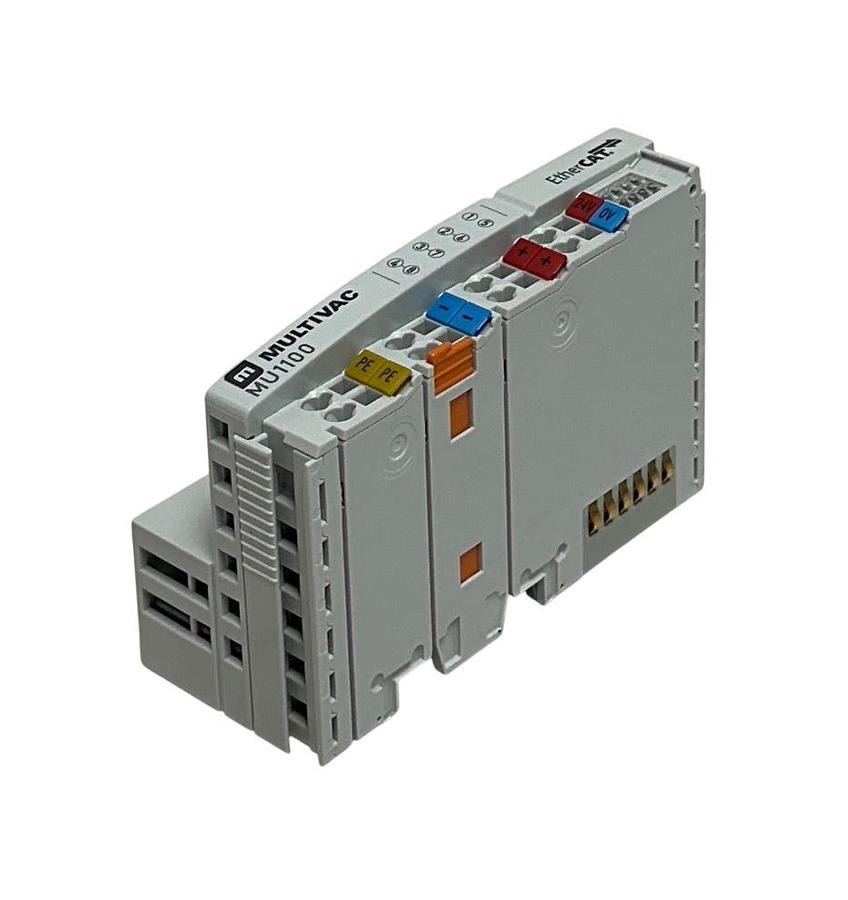 Used BECKHOFF MULTIVAC MU1100 EtherCAT COUPLER MODULE 24V 107352994 LED NSMP