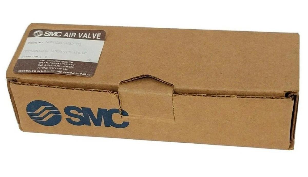 Used NIB SMC NVFM250-N02-33 MECHANICAL OPERATED VALVE NVFM250N0233, 0-140 PSIG