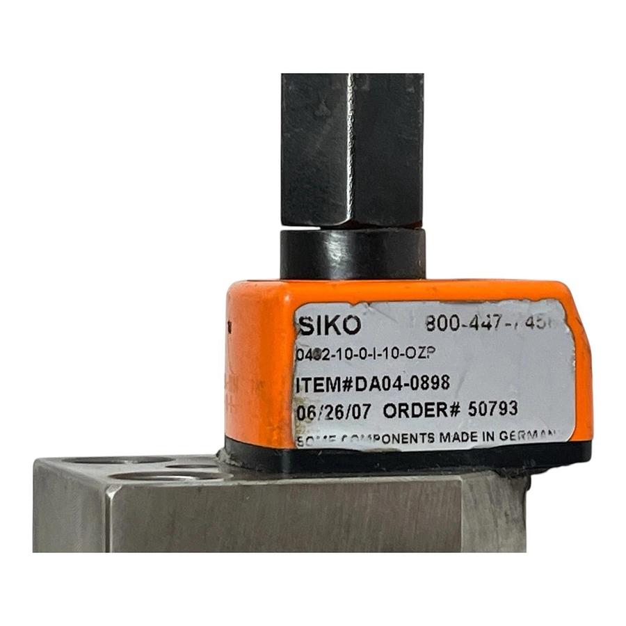 Used SIKO DA04-0898 Mechanical Counter 24" Linear Guide Web Track Adjuster Rail