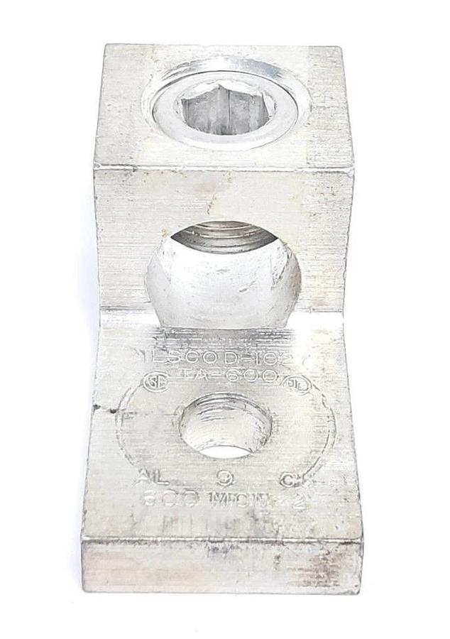 Used ILSCO D-1027 MECHANICAL LUG TA-600 AL9CU 600 MCM-2 D1027