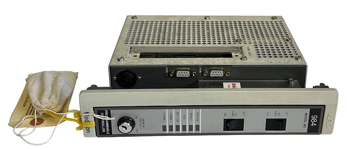 Used NEW AEG MODICON PC-0984-381 / AS-9584-000 16K CPU CONTROLLER 984 MODEL 381 NOS
