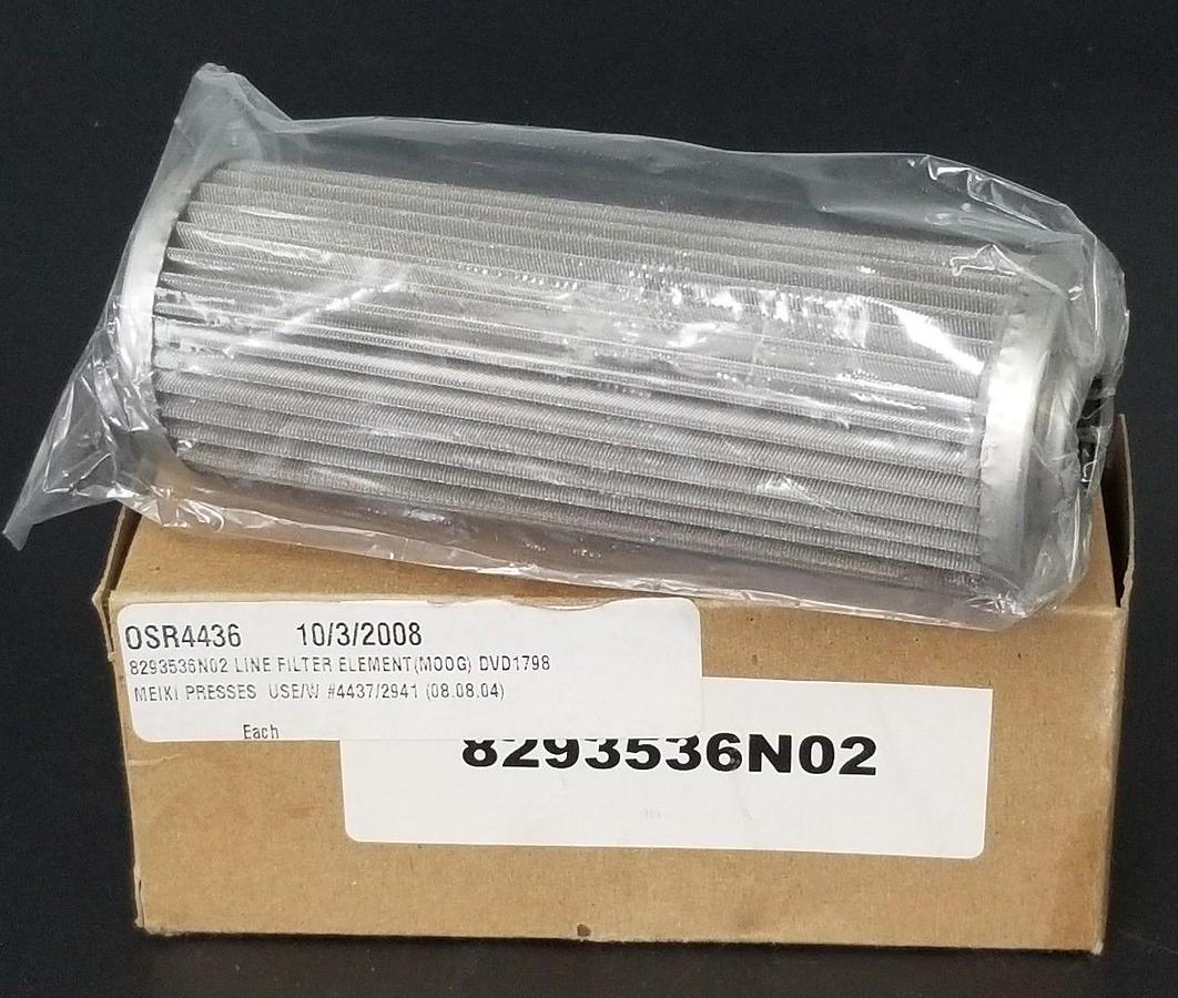 Used NIB MOOG SYMCON 8293536N02 LINE FILTER ELEMENT 0B14709
