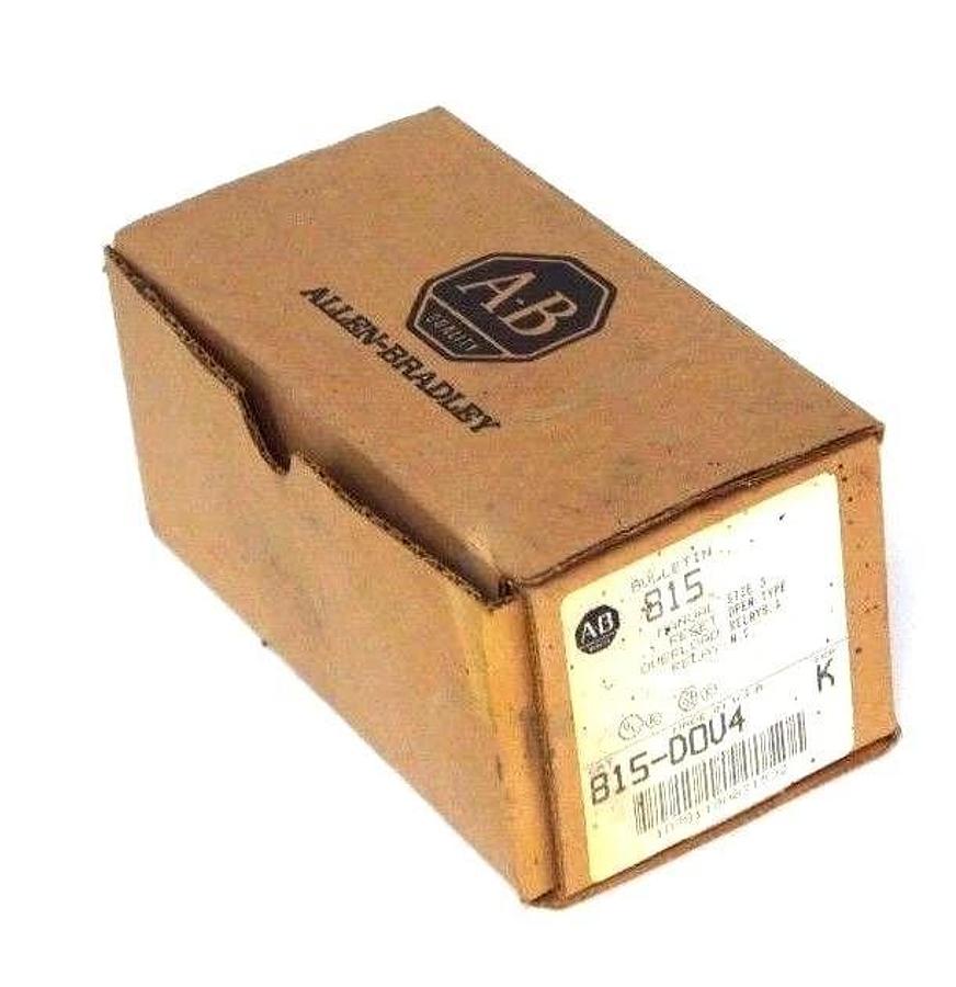 Used NIB ALLEN BRADLEY 815-DOV4 SER. K MANUAL RESET OVERLOAD RELAY 815DOV4, SIZE 3