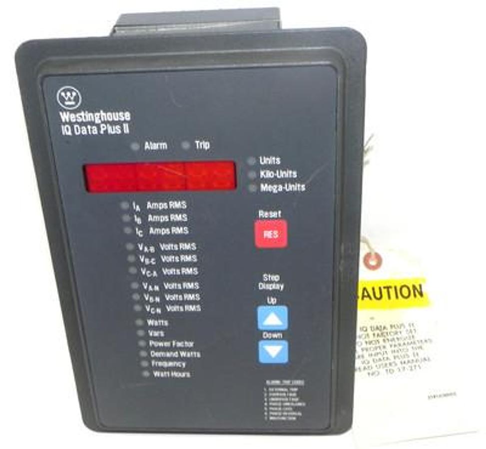 Used WESTINGHOUSE 2D78522 IQ DATA PLUS II MODULE W/ 9966D75G01 POWER MODULE 600V