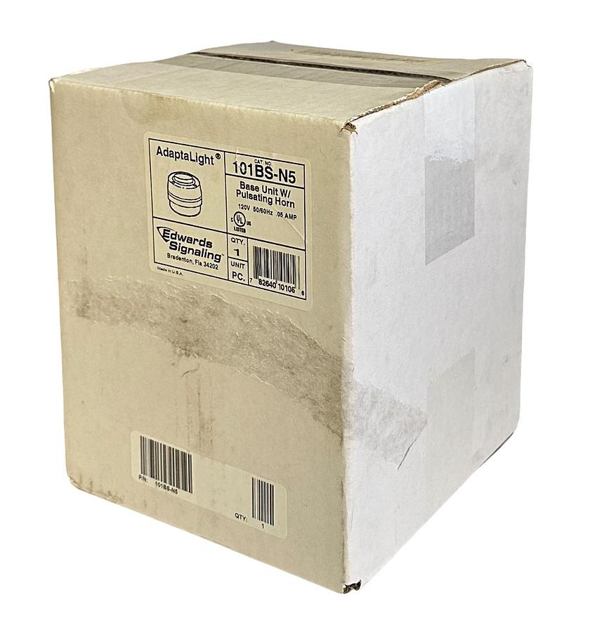 Used NEW SEALED EDWARDS SIGNALING 101BS-N5 / 101BSN5 BASE UNIT W/ PULSATING HORN 120V
