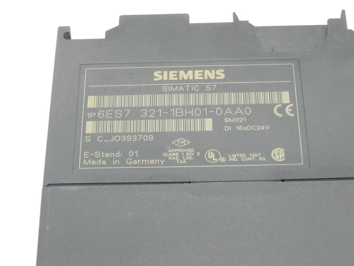 Used SIEMENS 6ES7-321-1BH01-0AA0 INPUT MODULE 6ES73211BH010AA0, DI 16XDC24V