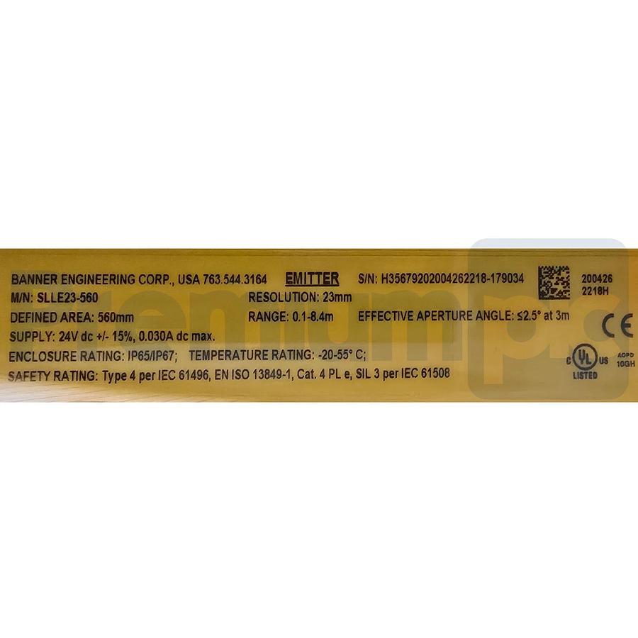 BANNER SLLE23-560 (89302) SLLR23-560 (89325) EZ-SCREEN LS Light Curtain Set NSNP