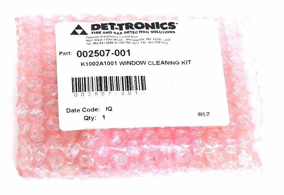 Used NEW DET-TRONICS 002507-001 WINDOW CLEANING KIT K1002A1001, 002507001