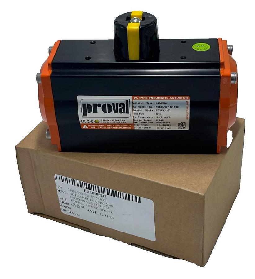 Proval PA063DA A210 Series Double Acting Pneumatic Actuator NSMP