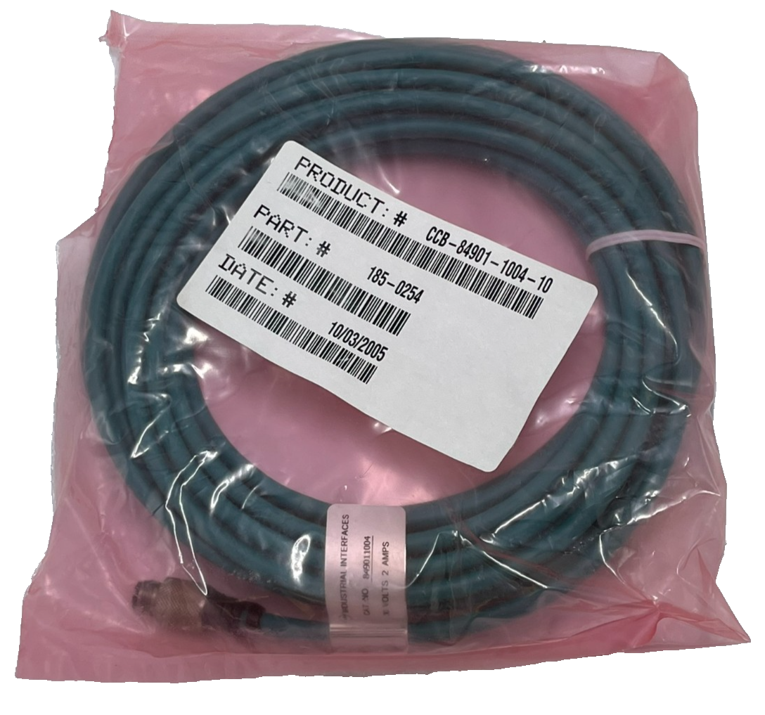 COGNEX CCB-84901-1004-10 I/O Cable Assembly 10M 185-0254 In-Sight Vision System