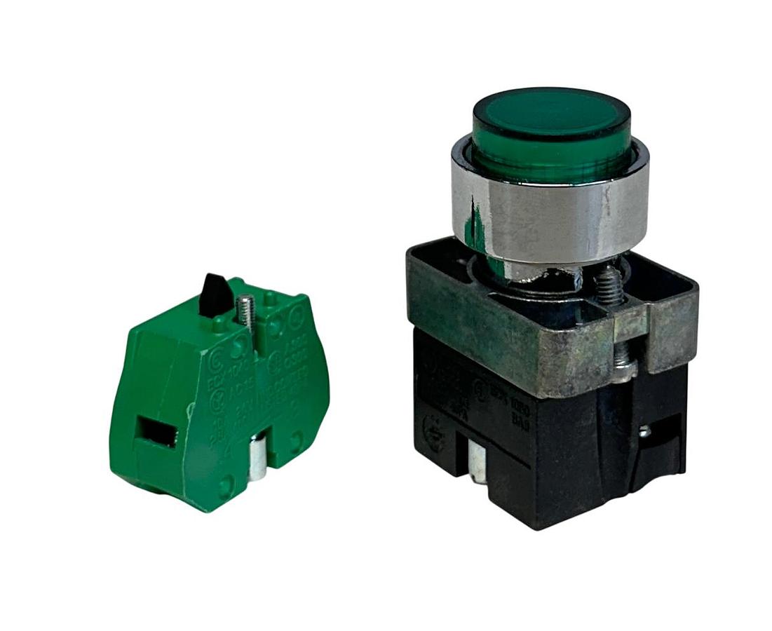 Used 4 AUTOMATION DIRECT GCX1212-24L / GCX121224L 22mm PUSH BUTTONS GREEN 24V NSMP