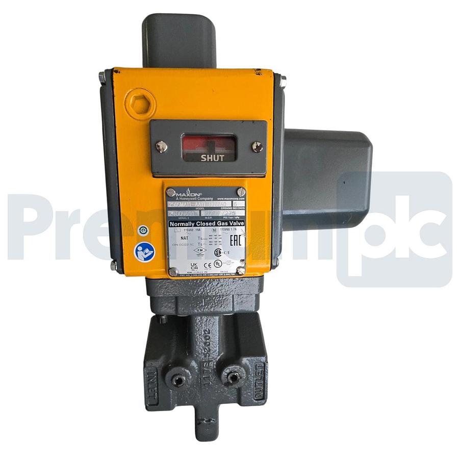 Honeywell Maxon 250SMA11-AA11-BB22A0 2.5" N/C Gas Shut-Off Valve 115V VOS2/VCS2