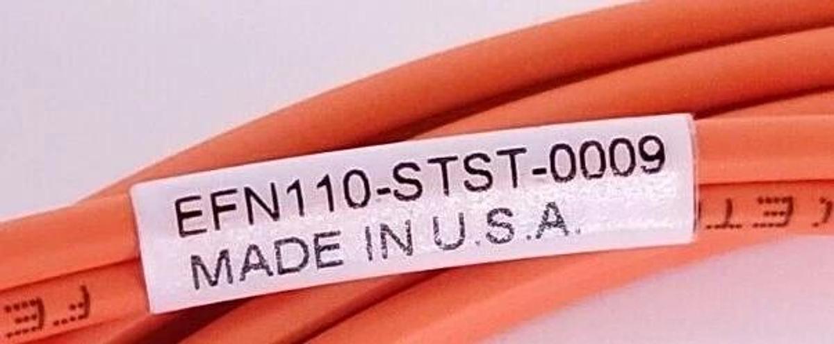 Used LOT OF 2 BLACK BOX EFN110-STST-008 FIBER OPTIC PATCH CORDS ST/ST 62.5 DUPLEX PVC
