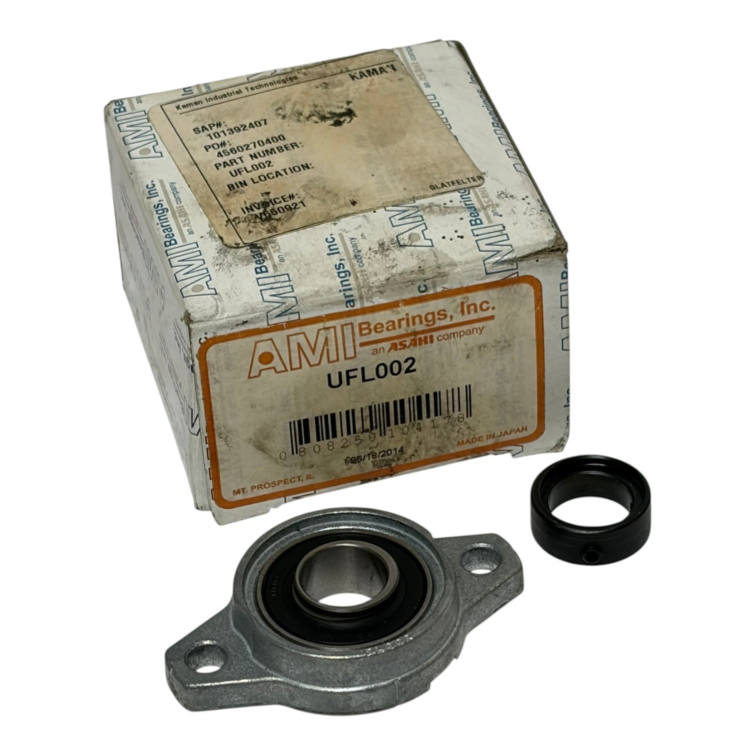 Used AMI Bearings UFL002 2-Bolt Flange Bearing Unit 15mm New Surplus