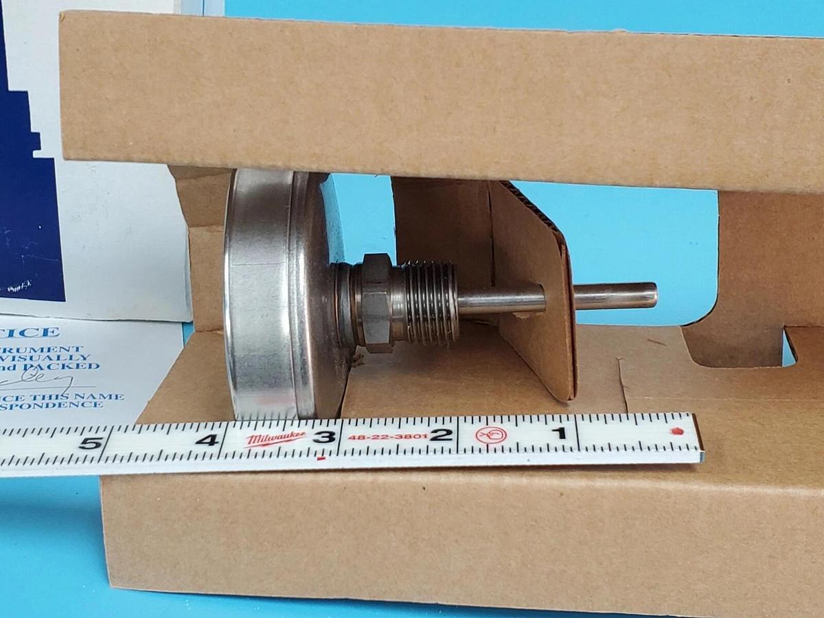 Used NIB WEKSLER INSTRUMENTS TYPE: 3A02 BI-METAL THERMOMETER 3'' IN. 2-1/2'' STEM