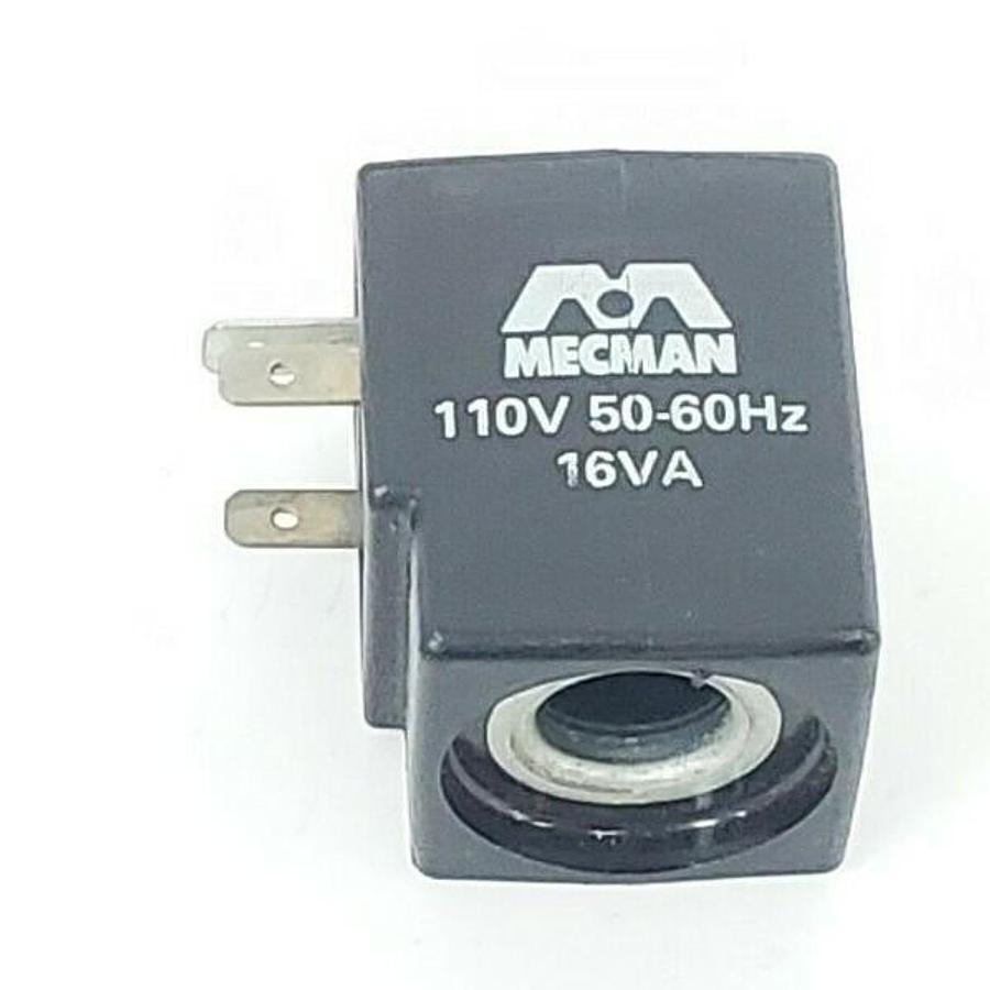Used MECMAN 110V 50-60HZ 16VA, 34/91 SOLENOID COIL