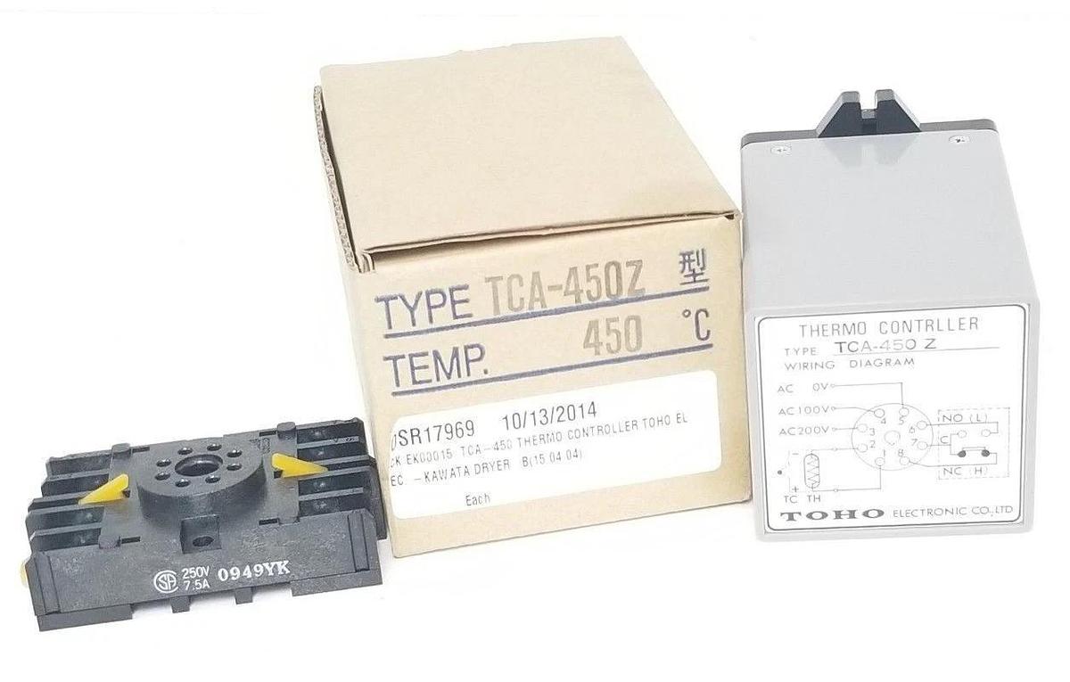 Used NIB TOHO TCA-450 Z THERMO CONTROLLER, 450 DEG. C, TCA450Z