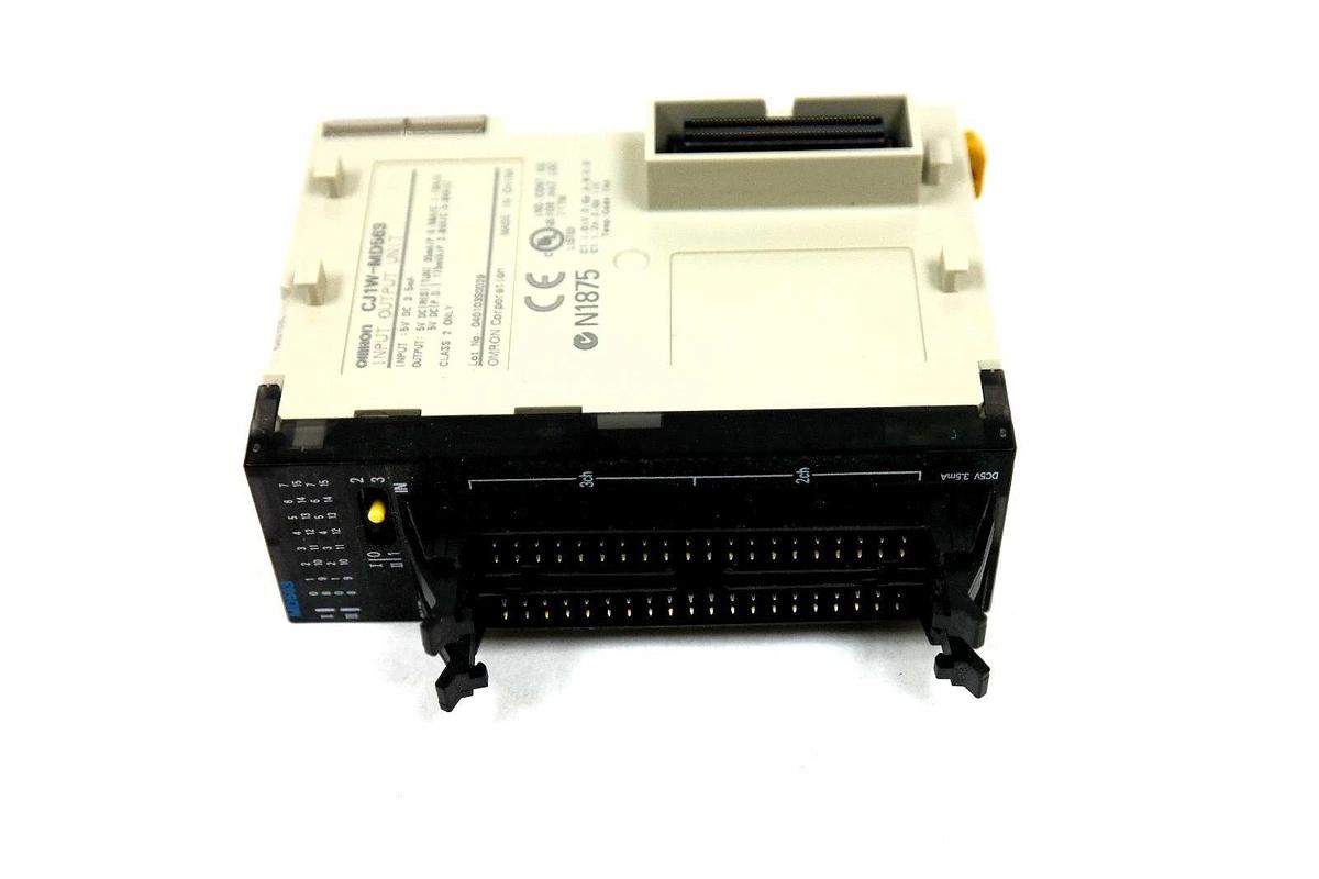 Used OMRON CJ1W-MD563 MIXED I/O MODULE 32 IN, 5VDC 3.5mA ,32 OUT 5VDC 35mA, CJ1WMD563