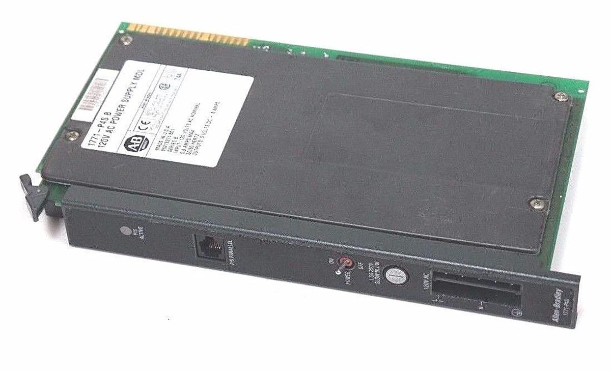 Used ALLEN BRADLEY 1771-P4S/B POWER SUPPLY MODULE SER B, P/N 96219271 B01, 1771P4SB