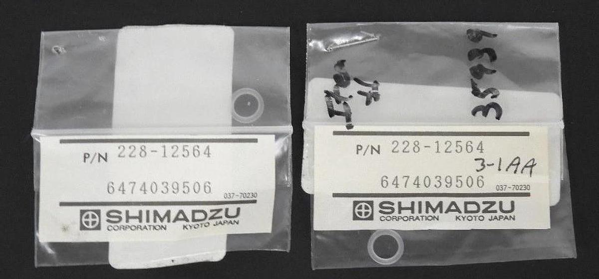 Used LOT OF 2 NEW SHIMADZU 228-12564 PACKING IN-LINE FILTER LC-10A