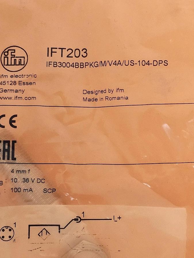 Used NEW IFM IFB3004BBPKG/M/V4A/US-104-DPS IFB3004BBPKG/M/V4A/US-104-DPS IFT203
