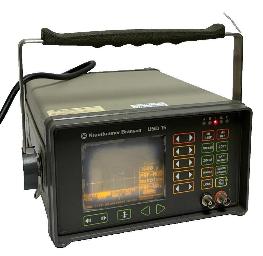 Used Krautkramer Branson USD 15 Ultrasonic Flaw Detector Model USD-15 Working Unit