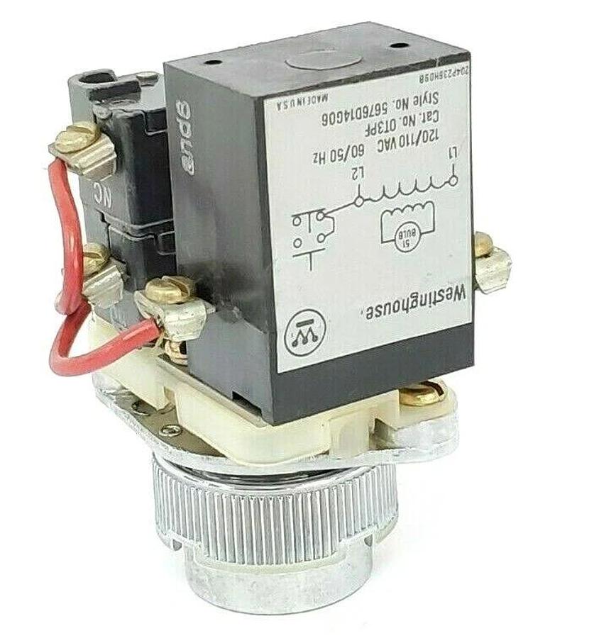 Used WESTINGHOUSE OT3PF PUSHBUTTON TRANFORMER 120V 60HZ STYLE: 5676D14G06