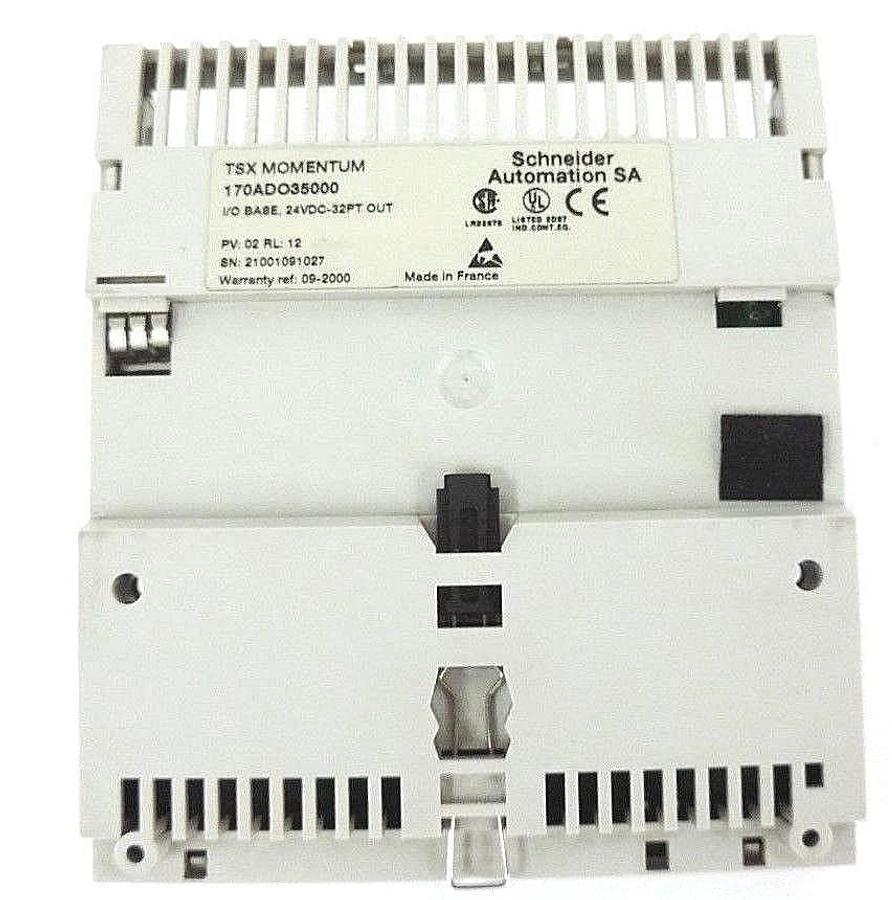 Used SCHNEIDER AUTOMATION TSX MOMENTUM 170DO3500 I/O BASE, 24VDC-32PT OUT, PV: 02