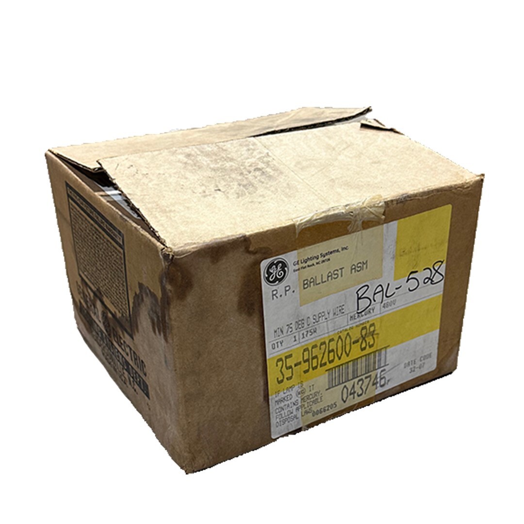 Used NIB GE 35-962600-83 R.P. BALLAST ASM MIN 75 DEG C SUPPLY WIRE 175W 480V