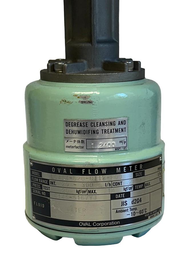Used OVAL LC454-620-C118-F00 / LC454620C118F00 FLOW METER 10mm SIZE WATER SCS14 NSNP