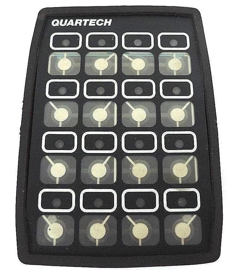Used QUARTECH 8652 PLC PROGRAMMING INTERFACE 16-KEY 5VDC